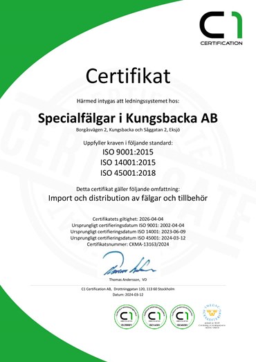 ISO9001:2015 Certifikat 22